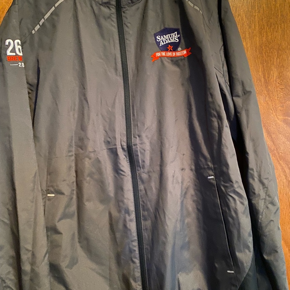 New w/out tags Port Authority Black Windbreaker with Subtle Accents